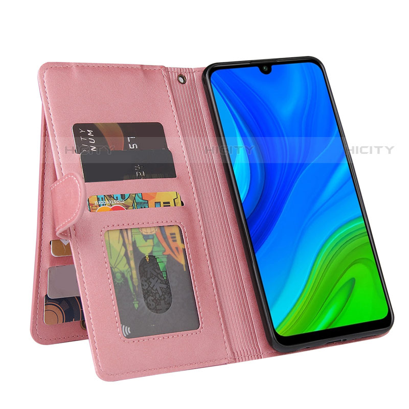 Handytasche Stand Schutzhülle Flip Leder Hülle T04 für Huawei Nova Lite 3 Plus groß