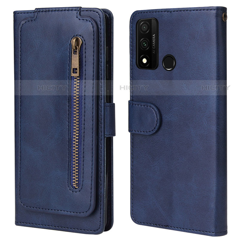 Handytasche Stand Schutzhülle Flip Leder Hülle T04 für Huawei P Smart (2020) Blau