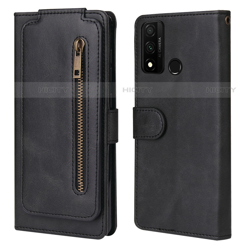 Handytasche Stand Schutzhülle Flip Leder Hülle T04 für Huawei P Smart (2020) Schwarz Plus