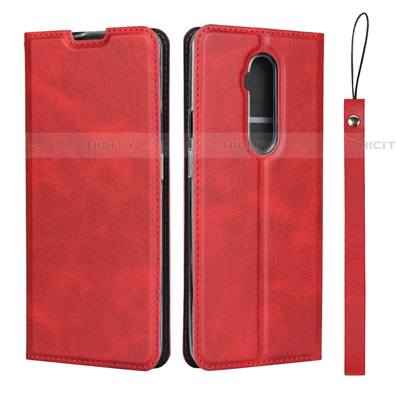 Handytasche Stand Schutzhülle Flip Leder Hülle T04 für OnePlus 7T Pro Rot