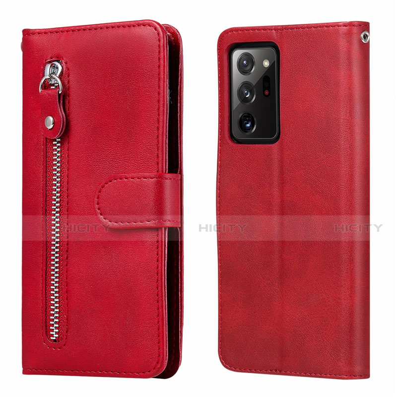 Handytasche Stand Schutzhülle Flip Leder Hülle T04 für Samsung Galaxy Note 20 Ultra 5G Rot