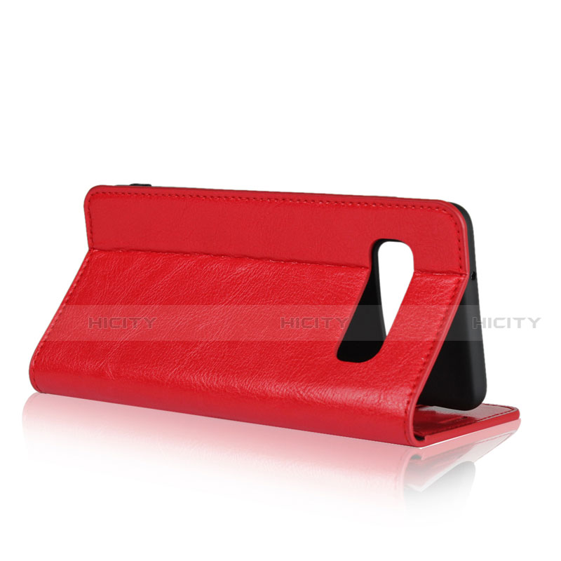 Handytasche Stand Schutzhülle Flip Leder Hülle T04 für Samsung Galaxy S10 5G groß