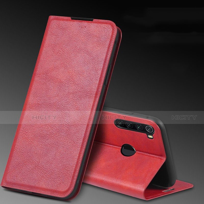 Handytasche Stand Schutzhülle Flip Leder Hülle T04 für Xiaomi Redmi Note 8 groß