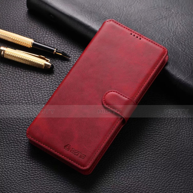 Handytasche Stand Schutzhülle Flip Leder Hülle T04 für Xiaomi Redmi Note 8 Pro Rot