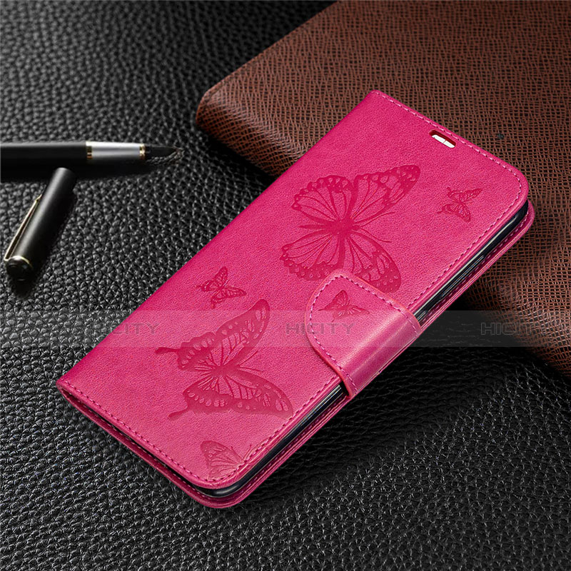 Handytasche Stand Schutzhülle Flip Leder Hülle T04 für Xiaomi Redmi Note 9 Pink