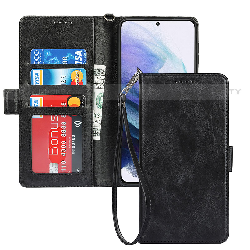 Handytasche Stand Schutzhülle Flip Leder Hülle T04D für Samsung Galaxy S21 Plus 5G