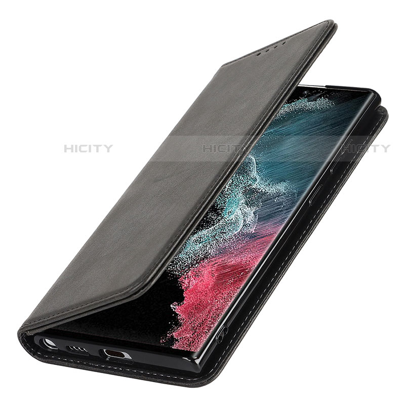 Handytasche Stand Schutzhülle Flip Leder Hülle T04D für Samsung Galaxy S21 Ultra 5G groß