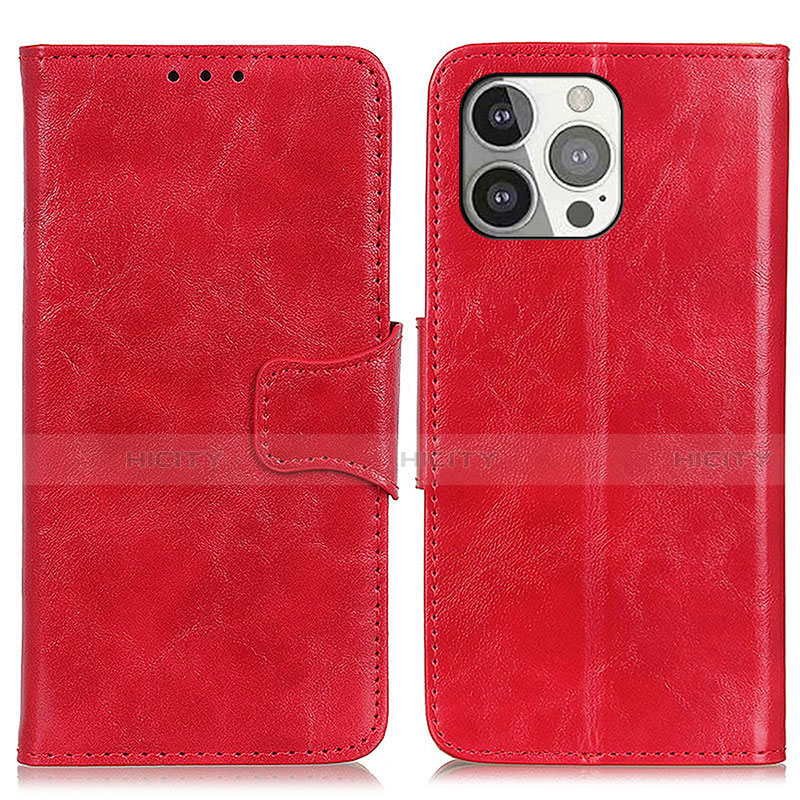 Handytasche Stand Schutzhülle Flip Leder Hülle T05 für Apple iPhone 14 Pro Max Rot Plus