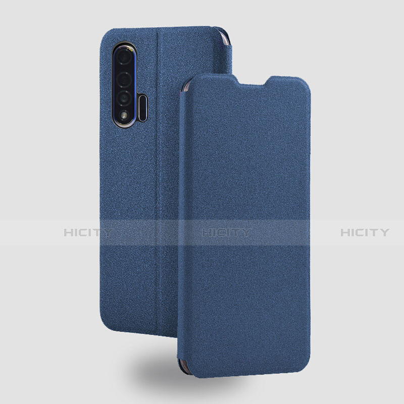 Handytasche Stand Schutzhülle Flip Leder Hülle T05 für Huawei Nova 6 5G Blau