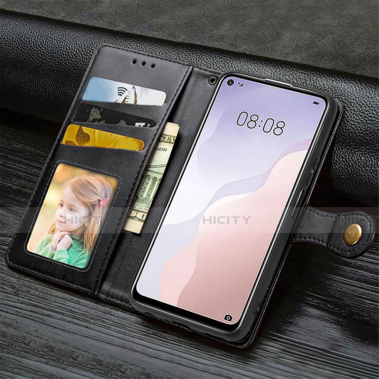 Handytasche Stand Schutzhülle Flip Leder Hülle T05 für Huawei P40 Lite 5G