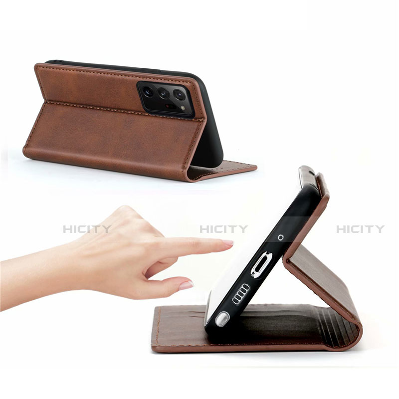 Handytasche Stand Schutzhülle Flip Leder Hülle T05 für Samsung Galaxy Note 20 Ultra 5G groß