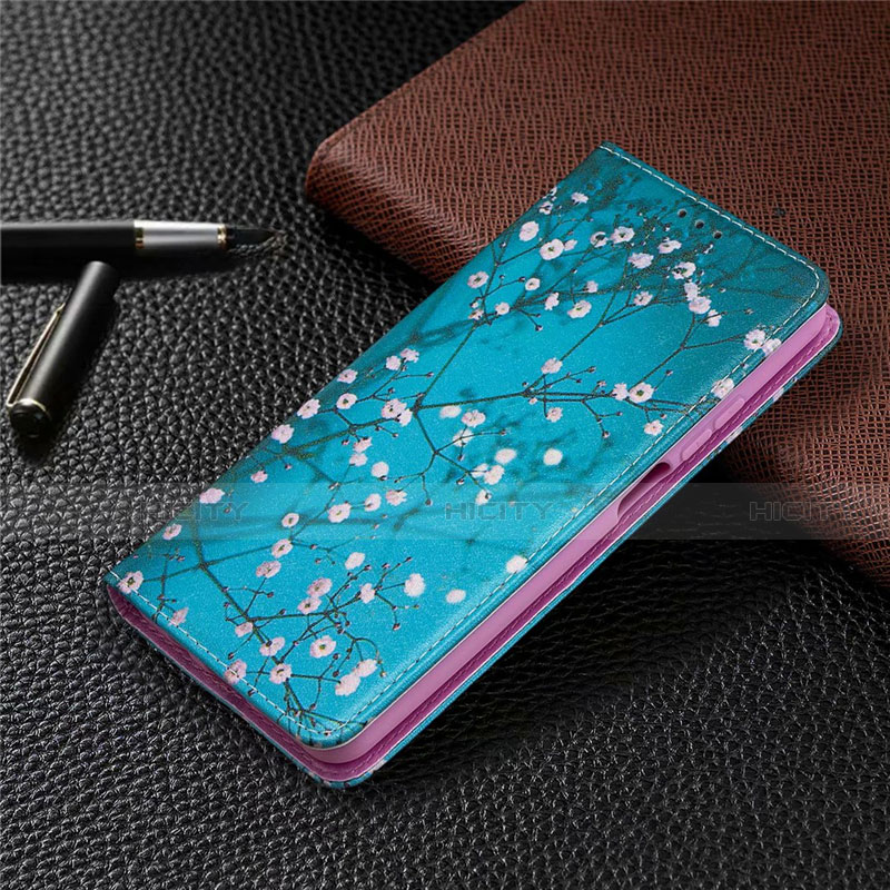 Handytasche Stand Schutzhülle Flip Leder Hülle T05 für Xiaomi Mi 10i 5G Hellblau