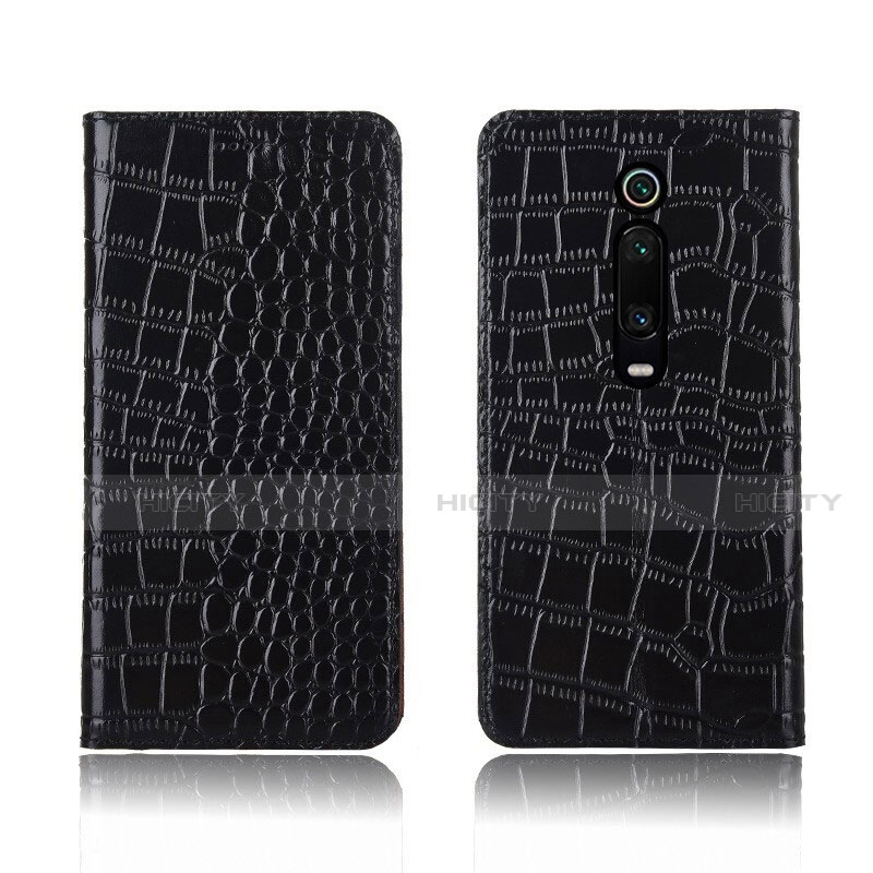 Handytasche Stand Schutzhülle Flip Leder Hülle T05 für Xiaomi Mi 9T Schwarz