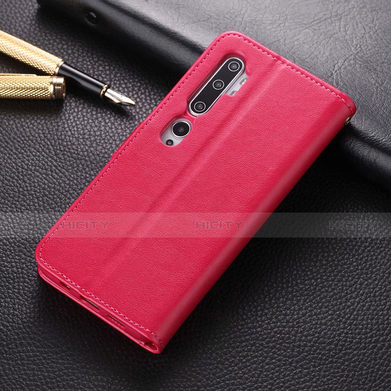 Handytasche Stand Schutzhülle Flip Leder Hülle T05 für Xiaomi Mi Note 10 Pro Pink Plus