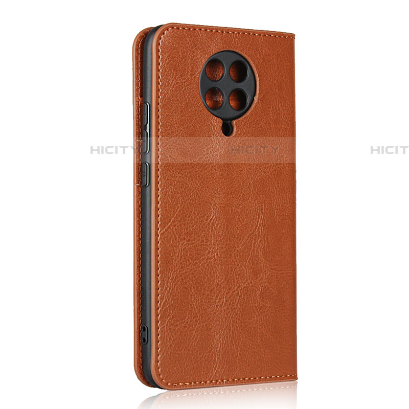 Handytasche Stand Schutzhülle Flip Leder Hülle T05 für Xiaomi Poco F2 Pro Orange Plus