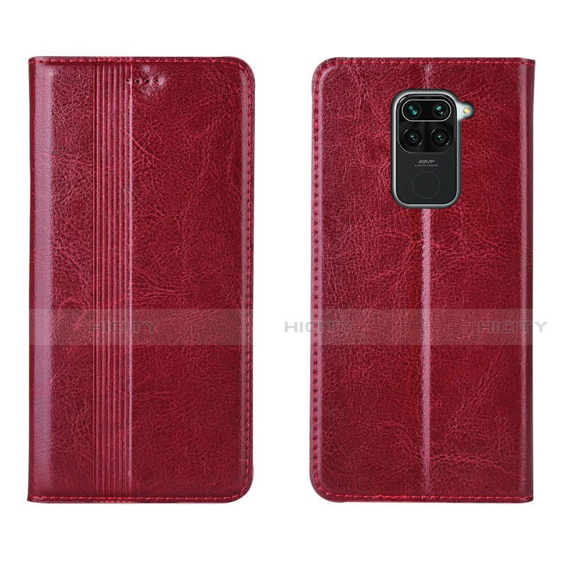 Handytasche Stand Schutzhülle Flip Leder Hülle T05 für Xiaomi Redmi Note 9 Rot Plus