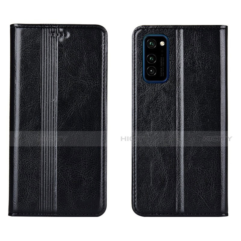 Handytasche Stand Schutzhülle Flip Leder Hülle T06 für Huawei Honor V30 5G Schwarz