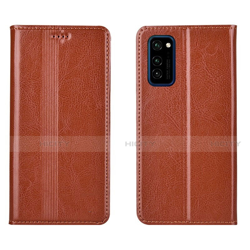 Handytasche Stand Schutzhülle Flip Leder Hülle T06 für Huawei Honor V30 Pro 5G Orange Plus