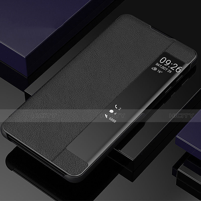 Handytasche Stand Schutzhülle Flip Leder Hülle T06 für Samsung Galaxy Note 10 Schwarz Plus