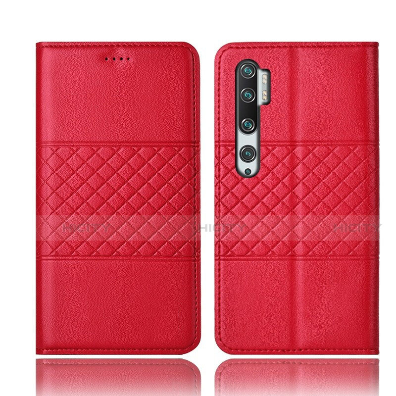 Handytasche Stand Schutzhülle Flip Leder Hülle T06 für Xiaomi Mi Note 10 Pro Rot