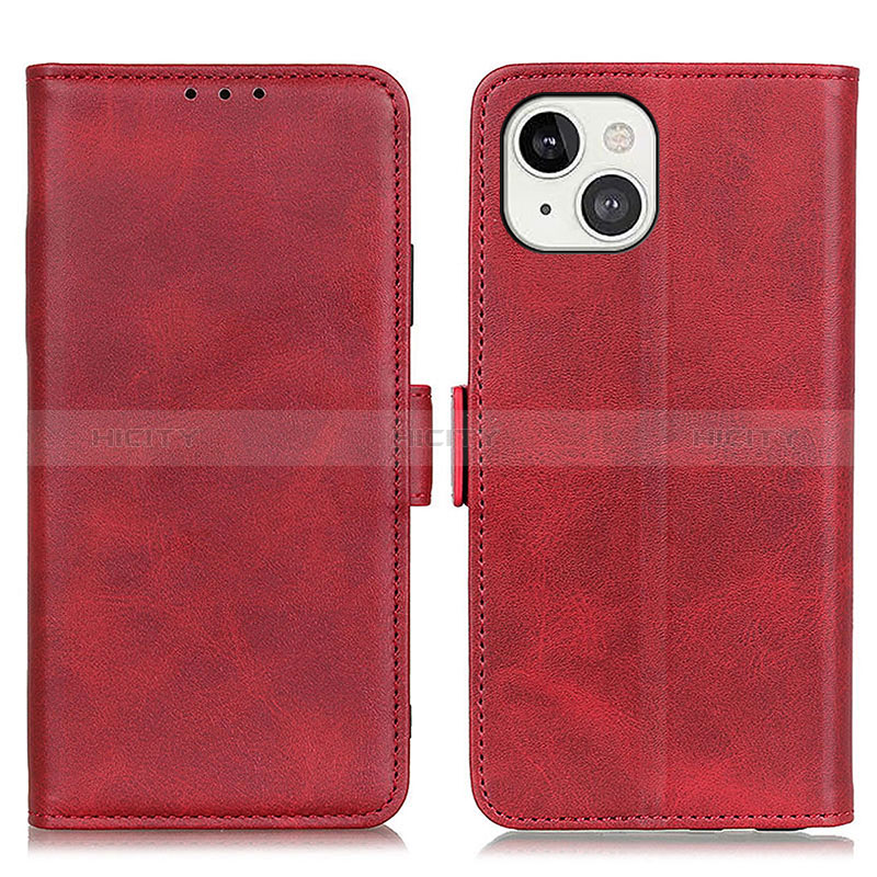 Handytasche Stand Schutzhülle Flip Leder Hülle T07 für Apple iPhone 15 Plus Rot