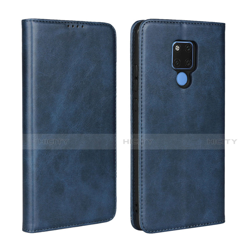 Handytasche Stand Schutzhülle Flip Leder Hülle T07 für Huawei Mate 20 X 5G Blau Plus