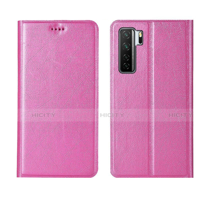 Handytasche Stand Schutzhülle Flip Leder Hülle T07 für Huawei Nova 7 SE 5G Rosa