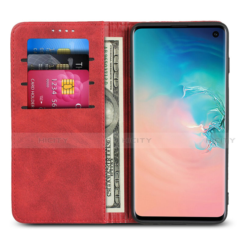 Handytasche Stand Schutzhülle Flip Leder Hülle T07 für Samsung Galaxy S10