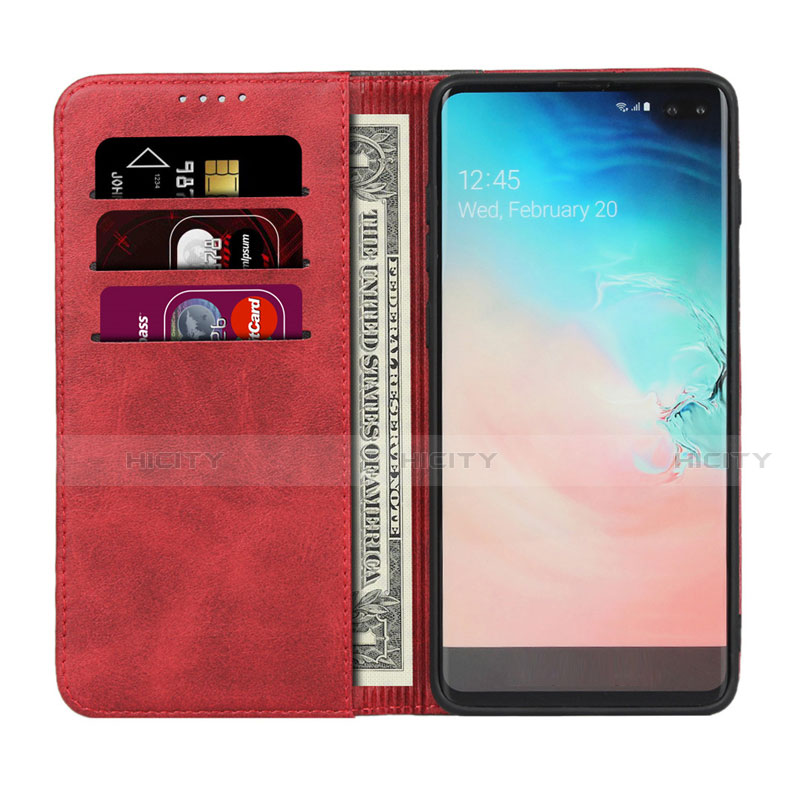 Handytasche Stand Schutzhülle Flip Leder Hülle T07 für Samsung Galaxy S10 Plus