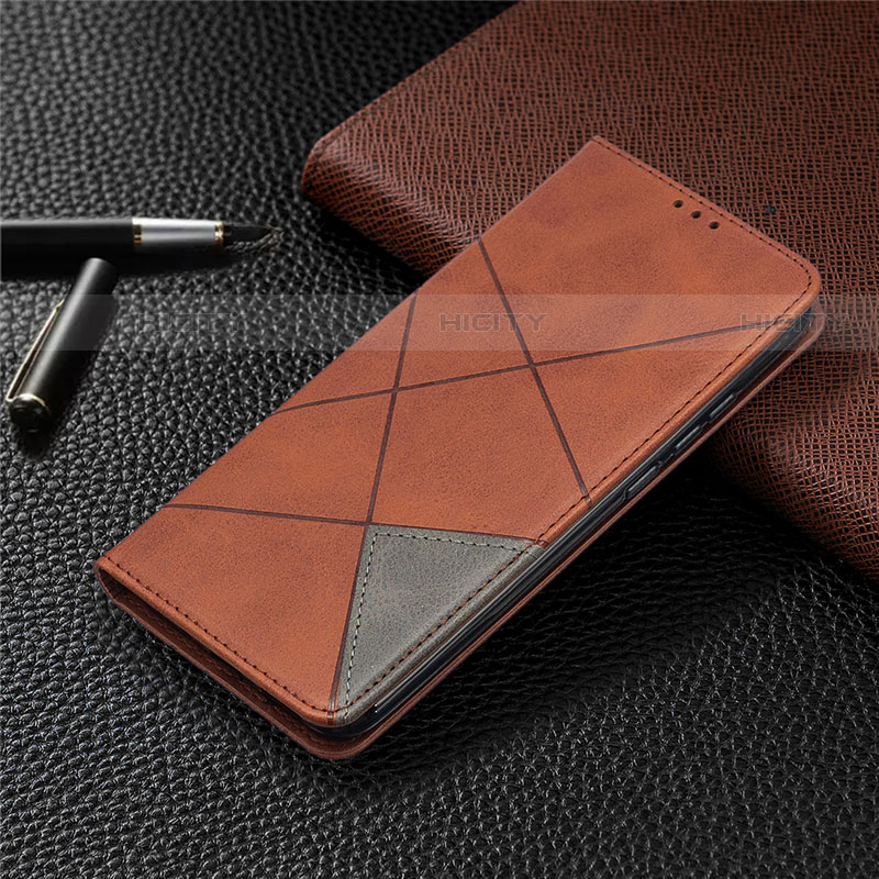 Handytasche Stand Schutzhülle Flip Leder Hülle T07 für Xiaomi Redmi 9A Braun Plus