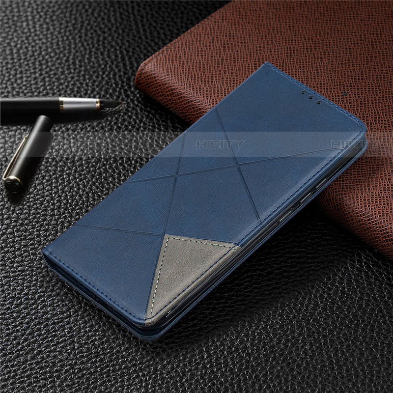 Handytasche Stand Schutzhülle Flip Leder Hülle T07 für Xiaomi Redmi 9AT Blau