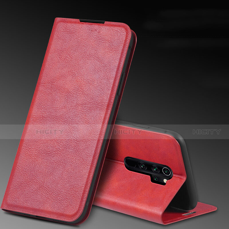 Handytasche Stand Schutzhülle Flip Leder Hülle T07 für Xiaomi Redmi Note 8 Pro Rot Plus