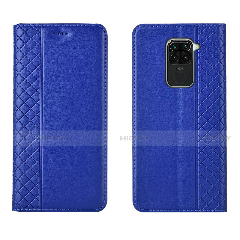 Handytasche Stand Schutzhülle Flip Leder Hülle T07 für Xiaomi Redmi Note 9 Blau Plus