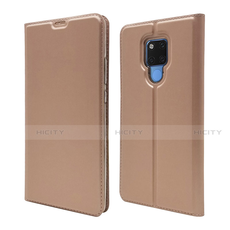 Handytasche Stand Schutzhülle Flip Leder Hülle T08 für Huawei Mate 20 X 5G Rosegold