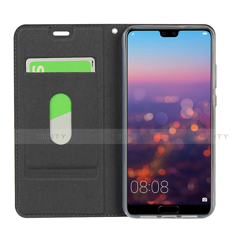 Handytasche Stand Schutzhülle Flip Leder Hülle T08 für Huawei P20 groß