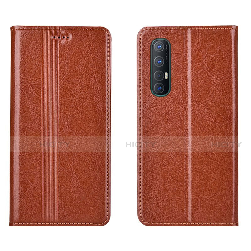 Handytasche Stand Schutzhülle Flip Leder Hülle T08 für Oppo Find X2 Neo Orange