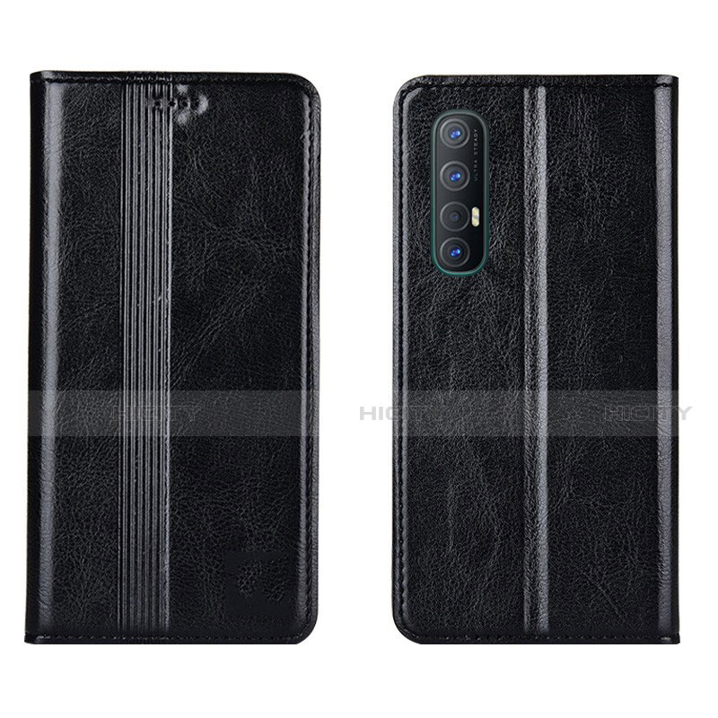 Handytasche Stand Schutzhülle Flip Leder Hülle T08 für Oppo Find X2 Neo Schwarz