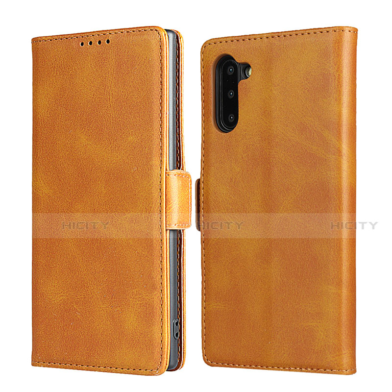 Handytasche Stand Schutzhülle Flip Leder Hülle T08 für Samsung Galaxy Note 10 5G Orange