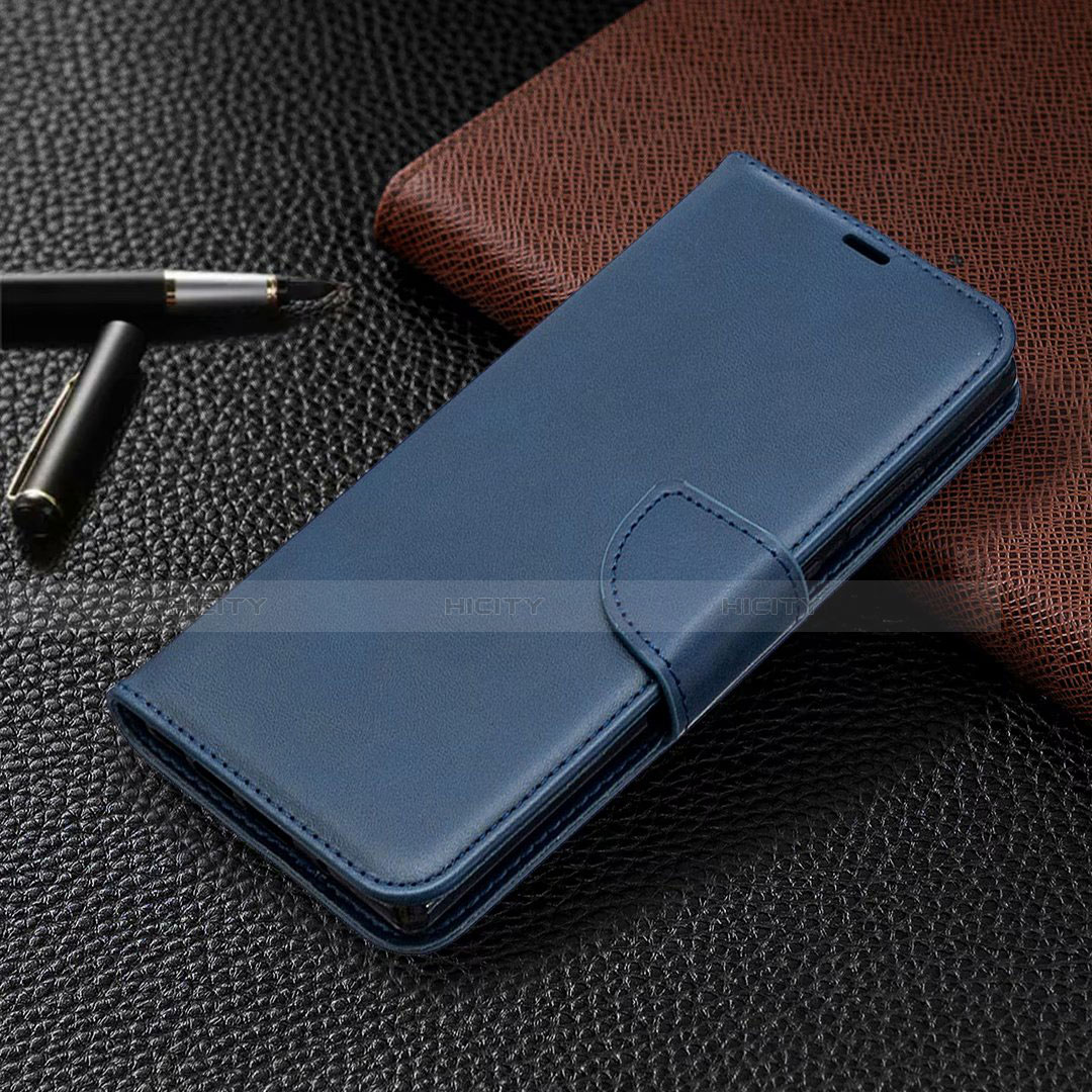 Handytasche Stand Schutzhülle Flip Leder Hülle T08 für Samsung Galaxy Note 20 5G Blau