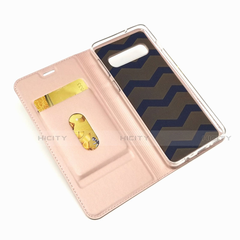 Handytasche Stand Schutzhülle Flip Leder Hülle T08 für Samsung Galaxy S10 5G groß