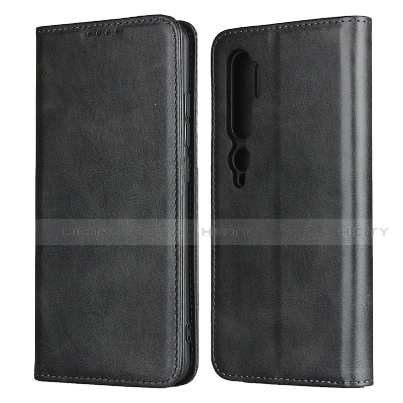 Handytasche Stand Schutzhülle Flip Leder Hülle T08 für Xiaomi Mi Note 10 Pro Schwarz