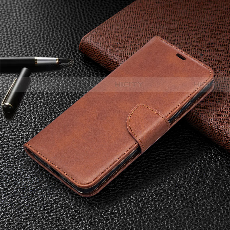 Handytasche Stand Schutzhülle Flip Leder Hülle T08 für Xiaomi Redmi 9AT Braun