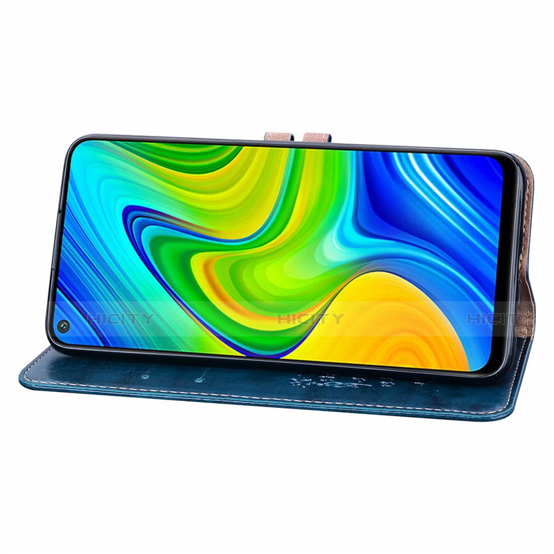 Handytasche Stand Schutzhülle Flip Leder Hülle T08 für Xiaomi Redmi Note 9 groß