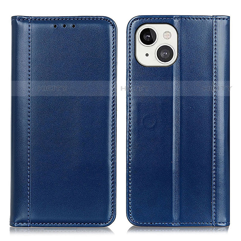 Handytasche Stand Schutzhülle Flip Leder Hülle T09 für Apple iPhone 14 Plus Blau