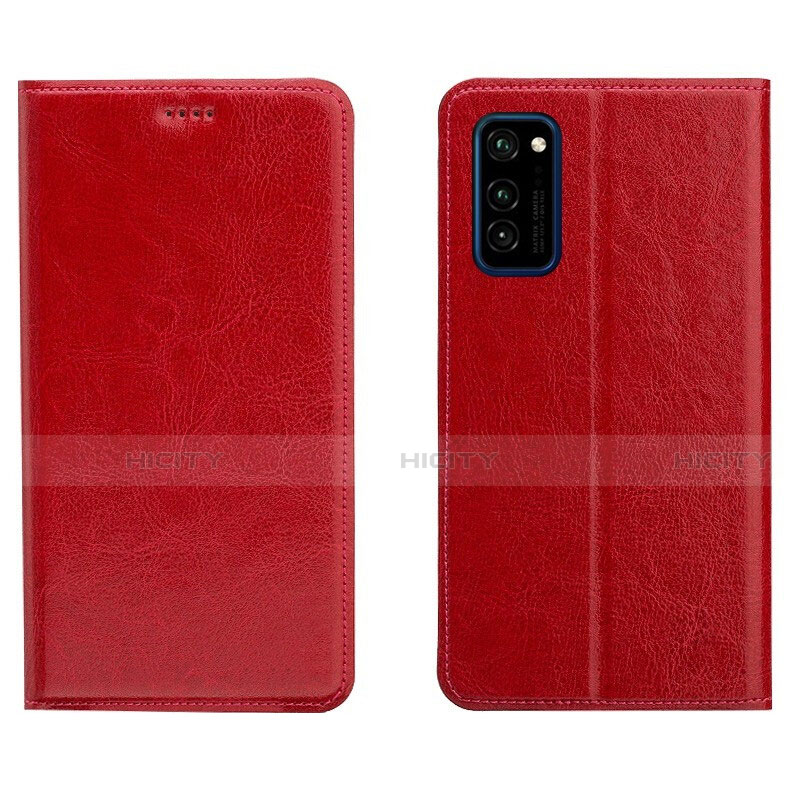 Handytasche Stand Schutzhülle Flip Leder Hülle T09 für Huawei Honor View 30 5G Rot