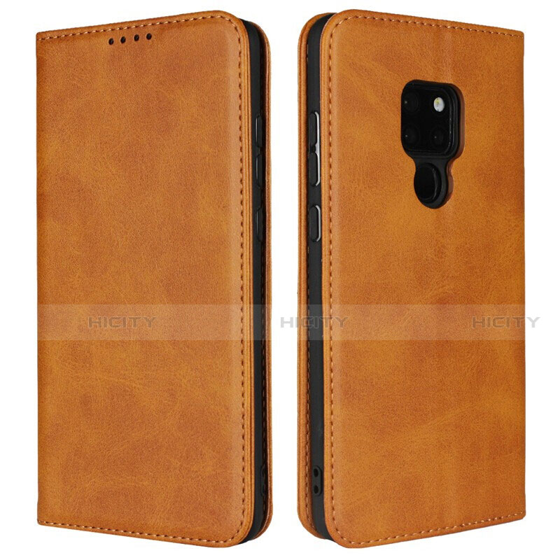 Handytasche Stand Schutzhülle Flip Leder Hülle T09 für Huawei Mate 20 X 5G Orange Plus