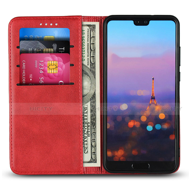 Handytasche Stand Schutzhülle Flip Leder Hülle T09 für Huawei P20