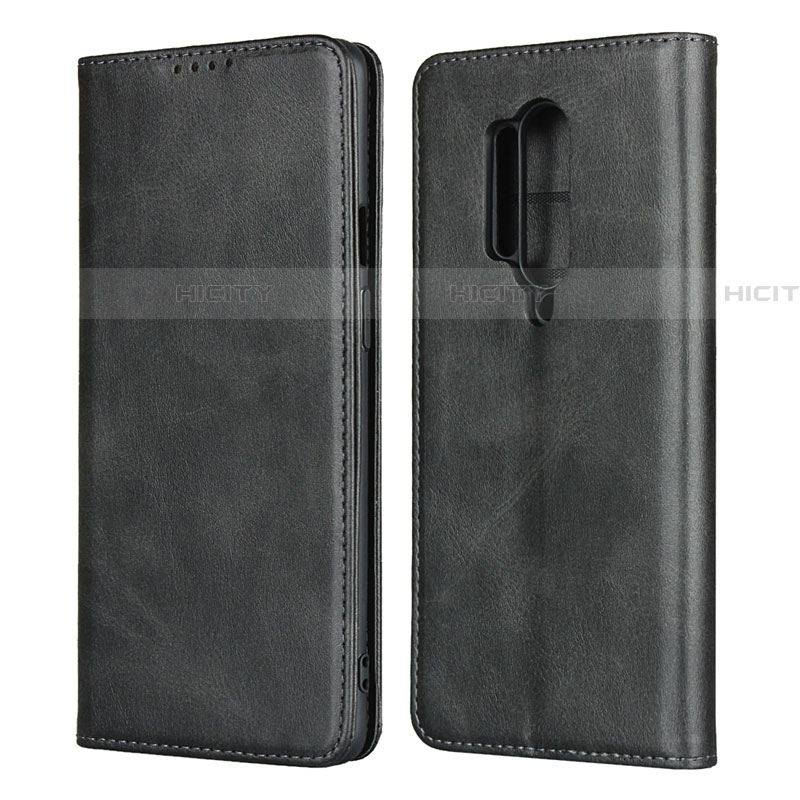 Handytasche Stand Schutzhülle Flip Leder Hülle T09 für OnePlus 8 Pro Schwarz