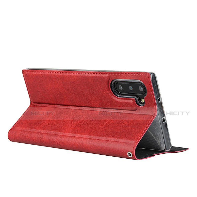 Handytasche Stand Schutzhülle Flip Leder Hülle T09 für Samsung Galaxy Note 10