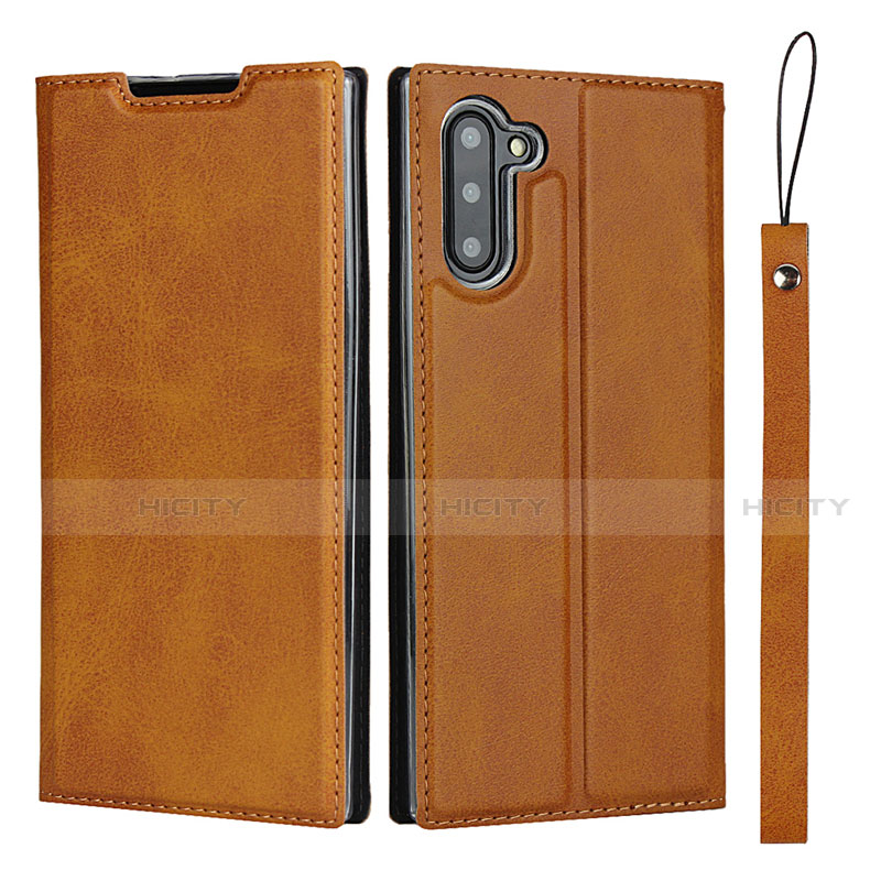 Handytasche Stand Schutzhülle Flip Leder Hülle T09 für Samsung Galaxy Note 10 5G Orange